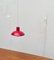 Mid-Century Danish Red Model 728 Pendant Lamp from Horn, 1960s 10