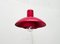 Mid-Century Danish Red Model 728 Pendant Lamp from Horn, 1960s 7