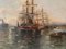 Hafen von Nordeuropa, 1900, Öl auf Leinwand 4