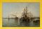 Port d'Europe du Nord, 1900, Huile sur Toile 2