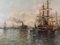 Port d'Europe du Nord, 1900, Huile sur Toile 1