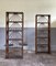 Vintage Bookcases with Glass Shelves, 1970s, Set of 2 1