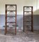 Vintage Bookcases with Glass Shelves, 1970s, Set of 2 5