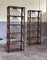 Vintage Bookcases with Glass Shelves, 1970s, Set of 2 3