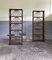 Vintage Bookcases with Glass Shelves, 1970s, Set of 2 2