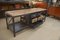 Industrial Oak Workshop Sideboard with 6 Polished Riveted Metal Drawers and Waxed Beech Top, 1950s 9