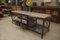 Industrial Oak Workshop Sideboard with 6 Polished Riveted Metal Drawers and Waxed Beech Top, 1950s 7