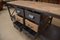 Industrial Oak Workshop Sideboard with 6 Polished Riveted Metal Drawers and Waxed Beech Top, 1950s 15
