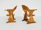 Set of Swiss Alps Sculptural Chairs in Walnut, 1930s 4