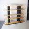 Modernist Foltern Shelves with Brackets in Black Steel Sheet by Charlotte Perriand, 1970s 2