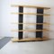 Modernist Foltern Shelves with Brackets in Black Steel Sheet by Charlotte Perriand, 1970s 5