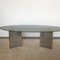 Table with Metal Structures with Golden Finishes and Crystal Top, 1970s 9