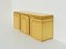 Sculptural Polished Birch Root Sideboard with Brass Detailed Rounded Doors and Drawers from Turri, 1970s, Image 3