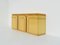 Sculptural Polished Birch Root Sideboard with Brass Detailed Rounded Doors and Drawers from Turri, 1970s 2