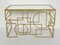 Sculptural Geometric Consolle in Brass and Mirrored Glass by Turri, 1970s 3