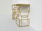 Sculptural Geometric Consolle in Brass and Mirrored Glass by Turri, 1970s, Image 4