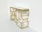 Sculptural Geometric Consolle in Brass and Mirrored Glass by Turri, 1970s 2