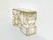 Sculptural Geometric Consolle in Brass and Mirrored Glass by Turri, 1970s, Image 2