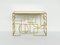 Sculptural Geometric Consolle in Brass and Mirrored Glass by Turri, 1970s, Image 1