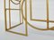 Consolle geometrica scultorea in ottone e vetro a specchio di Turri, anni '70, Immagine 6