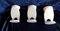 German Cloakroom Hooks in White Painted Metal from Schönbuch, 1970s, Set of 3, Image 5