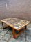 Danish Brutalist Wooden Table with Art Ceramic Tiled Top from Oxart, 1979, Image 4