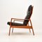 Poltrone vintage in teak e pelle attribuite ad Arne Wahl Iversen di Komfort, Danimarca, anni '60, set di 2, Immagine 8