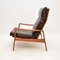 Vintage DanishTeak and Leather Armchairs attributed to Arne Wahl Iversen from Komfort, 1960s, Set of 2, Image 9
