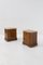 Italian Futurist Bedside Tables in Marble and Walnut, 1915, Set of 2 1