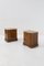 Italian Futurist Bedside Tables in Marble and Walnut, 1915, Set of 2, Image 1