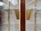 Large Italian Wardrobe with Sliding Doors and Brass Details attributed to Renzo Zavanelli, 1951, Set of 2 17