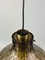 Space Age Ceiling Lamp in Glass and Brass from Glashütte Limburg, Germany, 1960s-1970s 17