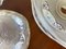 Art Deco Opalescent Pressed Ice Glass Lampshades from Ezan, France, 1930s, Set of 4 6