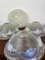 Art Deco Opalescent Pressed Ice Glass Lampshades from Ezan, France, 1930s, Set of 4 3