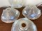 Art Deco Opalescent Pressed Ice Glass Lampshades from Ezan, France, 1930s, Set of 4 4