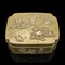 Small Edo Era Victorian Seamstress Button Box in Brass, Japan, 1850s 9