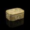 Small Edo Era Victorian Seamstress Button Box in Brass, Japan, 1850s 2