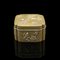 Small Edo Era Victorian Seamstress Button Box in Brass, Japan, 1850s 6