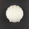 Shell Shaped Wall Lights in Opaline Glass from Limburg, Germany, 1970s, Set of 3, Image 3