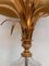 Hollywood Regency Table Lamp in Gold-Plated Brass and Glass with Pineapple Base, France, 1970s 3