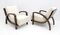 Italian Art Deco Bouclè and Walnut Chaise Longues, 1930s, Set of 2, Image 1