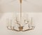 Mid-Century Brass & Opaline Glass Chandelier by Rupert Nikoll, 1950s, Image 6