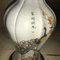 Japanische Tischlampe aus Keramik mit Pfauenmotiv 27