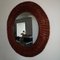 Vintage Braided Wicker Mirror, Italy, 1970s, Image 9