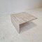 Square Travertine Coffee Table attributed to Up & Up, Italy, 1970s, Image 2