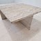 Square Travertine Coffee Table attributed to Up & Up, Italy, 1970s 11