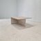 Square Travertine Coffee Table attributed to Up & Up, Italy, 1970s 10