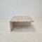Square Travertine Coffee Table attributed to Up & Up, Italy, 1970s 5