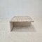 Square Travertine Coffee Table attributed to Up & Up, Italy, 1970s, Image 5