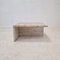 Square Travertine Coffee Table attributed to Up & Up, Italy, 1970s 9